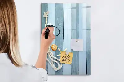 Magnetic dry erase board ocean themed accessories