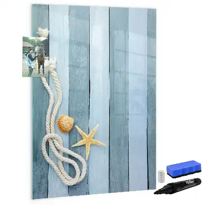 Magnetic dry erase board ocean themed accessories