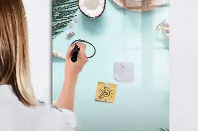 Magnetic dry erase board summer composition design
