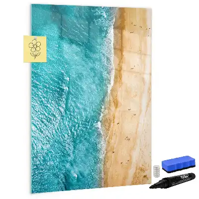 Magnetic writing board sea beach design