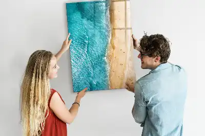 Magnetic writing board sea beach design