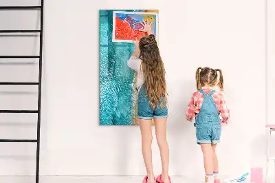 Magnetic writing board sea beach design