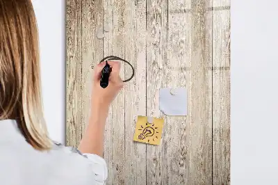 Magnetic dry erase board with wooden frame