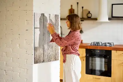 Magnetic dry erase board with wooden frame