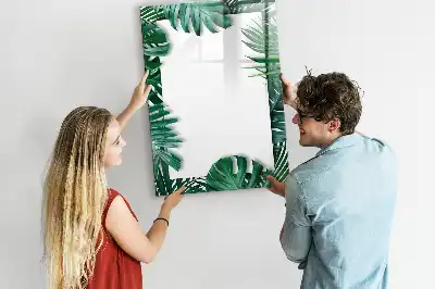 Magnetic writing board monstera frame