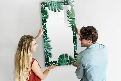 Magnetic writing board monstera frame