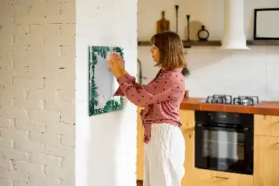 Magnetic writing board monstera frame