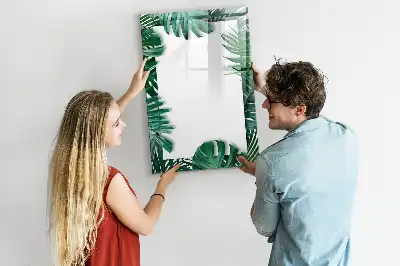 Magnetic writing board monstera frame