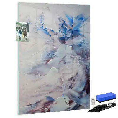 Magnetic dry erase board painterly abstraction print