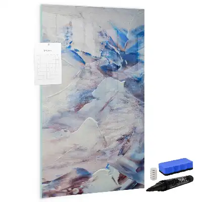 Magnetic dry erase board painterly abstraction print