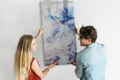 Magnetic dry erase board painterly abstraction print