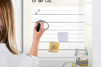 Magnetic writing board wishlist edition