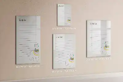 Magnetic writing board wishlist edition