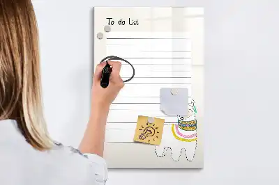 Magnetic writing board wishlist edition