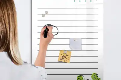 Magnetic dry erase board to-do list