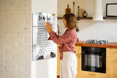 Magnetic writing board to-do list