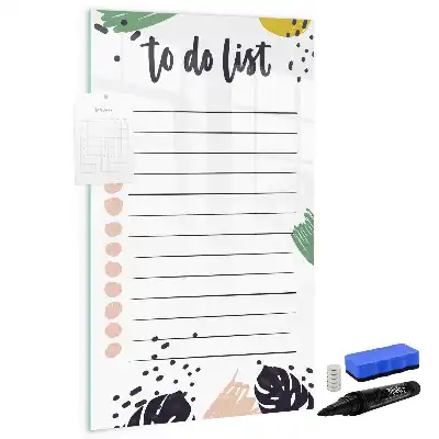 Magnetic writing board to-do list