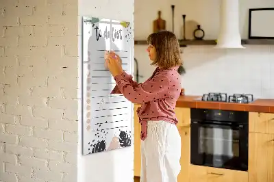 Magnetic writing board to-do list