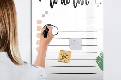 Magnetic writing board to-do list