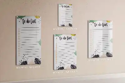Magnetic writing board to-do list