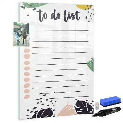 Magnetic writing board to-do list