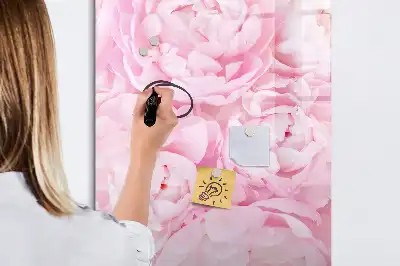 Magnetic dry erase board summer flowers design