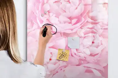 Magnetic dry erase board summer flowers design