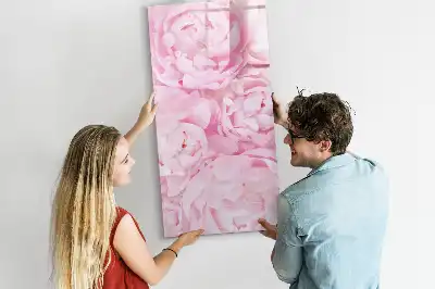 Magnetic dry erase board summer flowers design