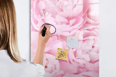 Magnetic dry erase board summer flowers design
