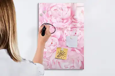 Magnetic dry erase board summer flowers design