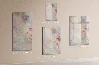 Magnetic writing board with paint splatters design