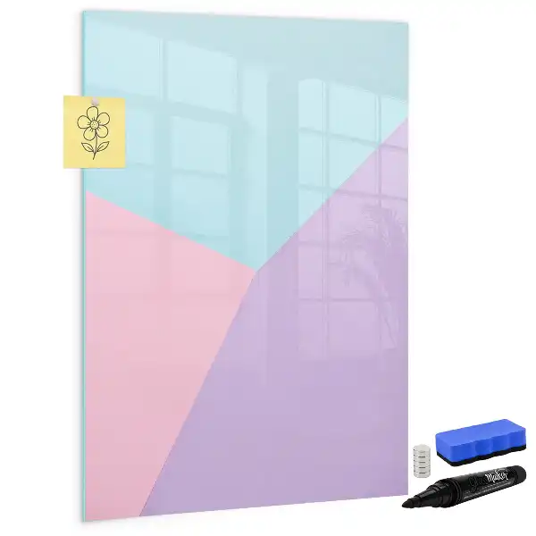 Magnetic writing board pastel pattern