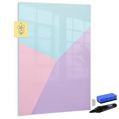Magnetic writing board pastel pattern