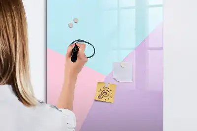 Magnetic writing board pastel pattern