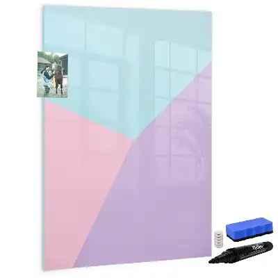 Magnetic writing board pastel pattern