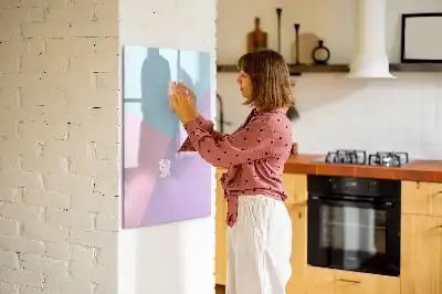 Magnetic writing board pastel pattern