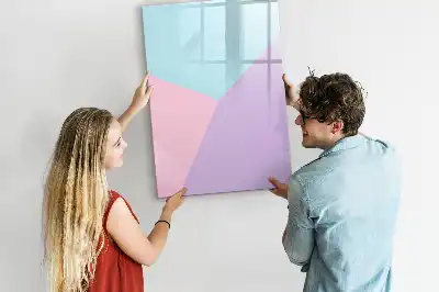 Magnetic writing board pastel pattern