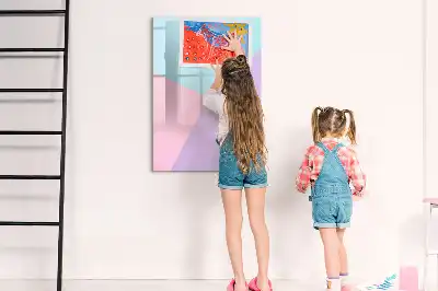 Magnetic writing board pastel pattern