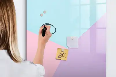 Magnetic writing board pastel pattern