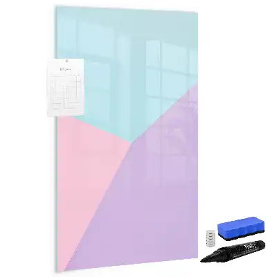 Magnetic writing board pastel pattern