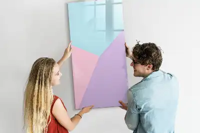 Magnetic writing board pastel pattern