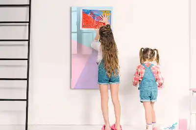 Magnetic writing board pastel pattern