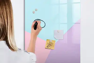 Magnetic writing board pastel pattern
