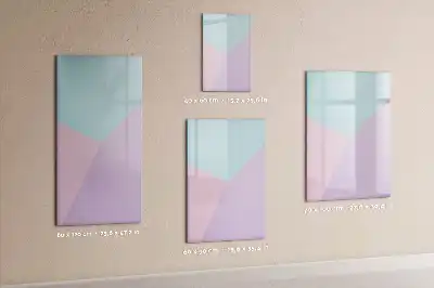 Magnetic writing board pastel pattern