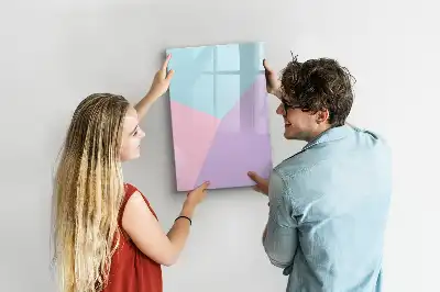 Magnetic writing board pastel pattern