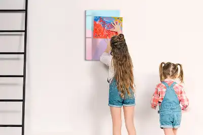Magnetic writing board pastel pattern