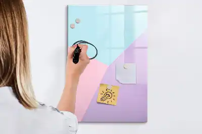 Magnetic writing board pastel pattern