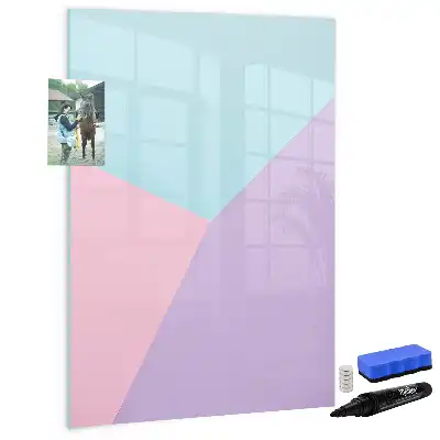 Magnetic writing board pastel pattern