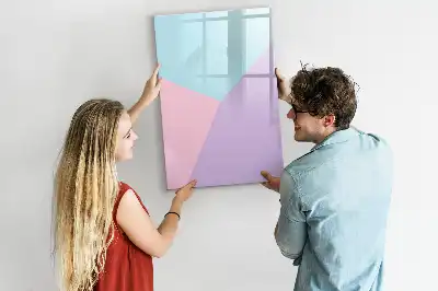 Magnetic writing board pastel pattern