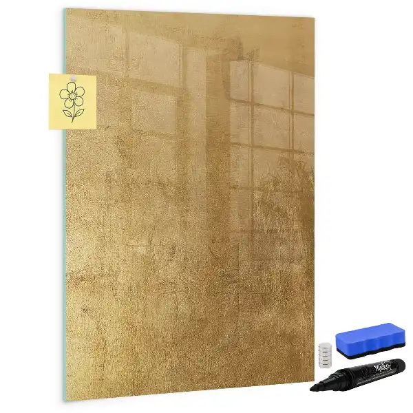 Magnetic writing board with decorative fabric cover